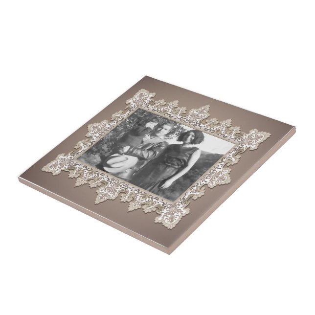 Vintage Lace  Photo Template Tile (Side)