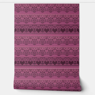 Vintage lace pink brown openwork for decoration  wallpaper
