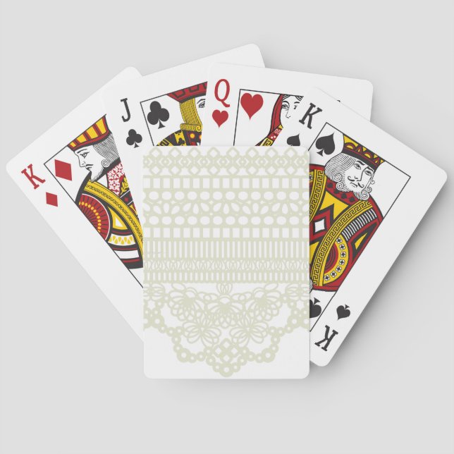 Vintage Lace Playing Cards (Back)