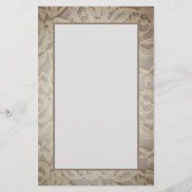 Vintage Lace Wedding Scrapbook Stationery Paper