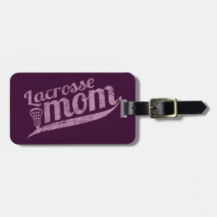 Vintage Lacrosse Mum Luggage Tag