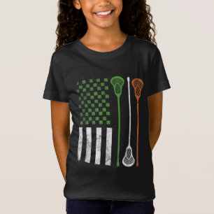 Vintage Lacrosse St. Patrick's Day Irish American T-Shirt