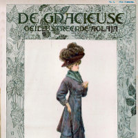 Vintage Ladies Fashion Design Illustration