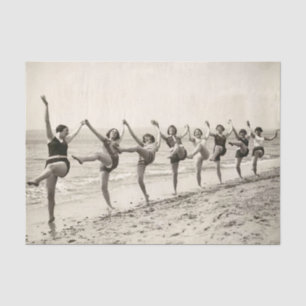 Vintage Ladies in Bathing Costumes Tissue Paper