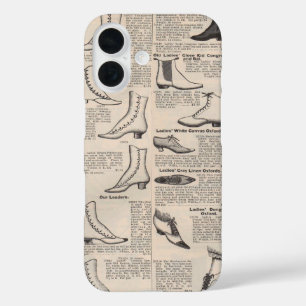 Vintage Ladies' Shoes Catalogue - 1900s Fashion iPhone 16 Case