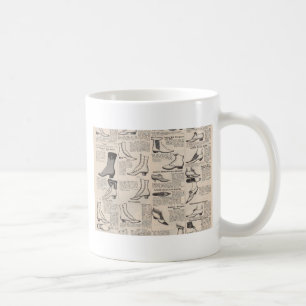 Vintage Ladies' Shoes Catalogue - 1900s Fashion Coffee Mug