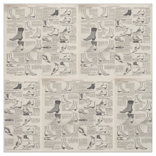 Vintage Ladies' Shoes Catalogue - 1900s Fashion Fabric