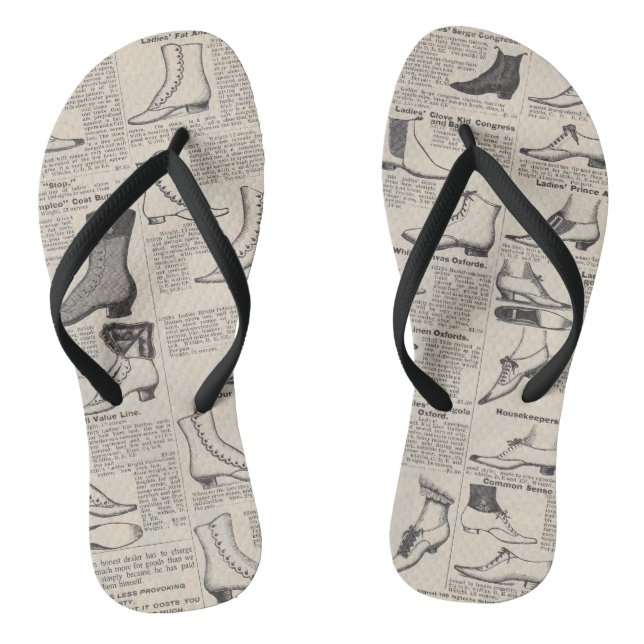 Vintage Ladies' Shoes Catalogue - 1900s Fashion Jandals (Footbed)