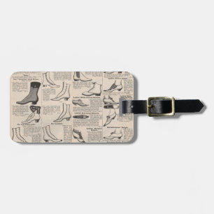 Vintage Ladies' Shoes Catalogue - 1900s Fashion Luggage Tag