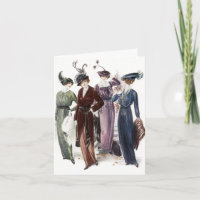 Vintage Ladies Women Night on the Town Invite Card