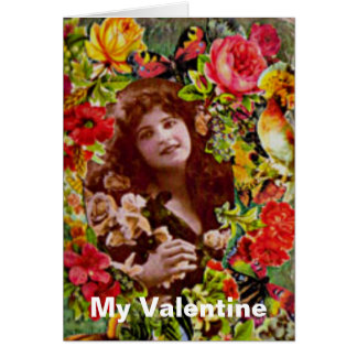 Vintage Lady Cameo in Roses