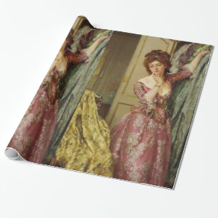 Vintage Lady Closet Party Wrapping Paper
