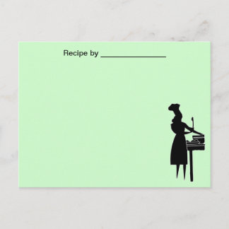 Vintage Lady Cook Blank Card