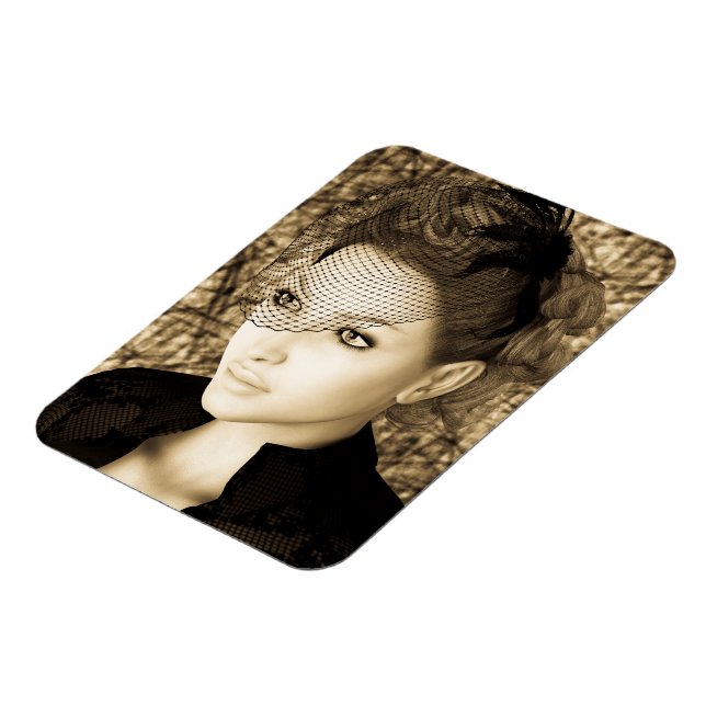 Vintage Lady Magnet (Left Side)