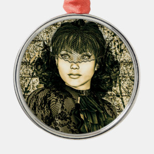 Vintage Lady Metal Tree Decoration