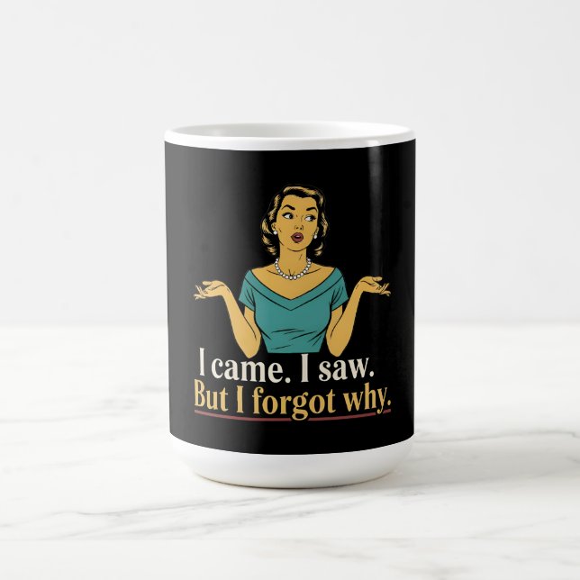 Vintage Lady Midlife Confession Coffee Mug (Center)