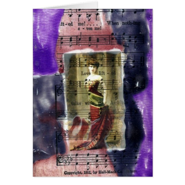 Vintage Lady Mixed Media Collage (Front)