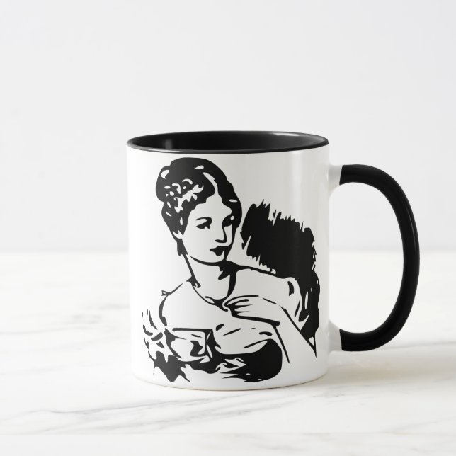 Vintage Lady Mug (Right)