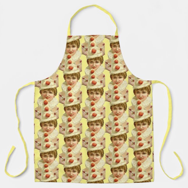 Vintage Lady Pierrot Apron (Front)