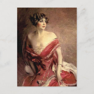 Vintage Lady Portrait - Boldini Postcard