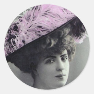 vintage lady sticker
