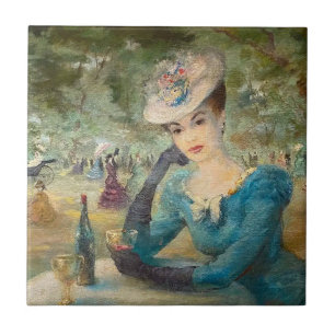  Vintage Lady  Tile