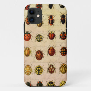 Vintage Ladybug Specimen Pattern Antique Insect Case-Mate iPhone Case