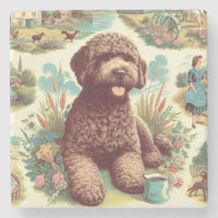 Vintage Lagotto Romagnolo Illustration