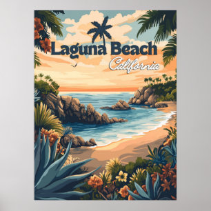 Vintage Laguna Beach California  Poster