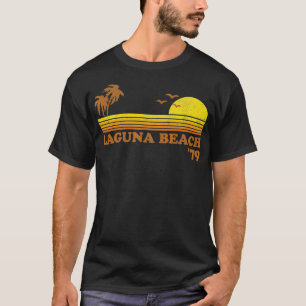Vintage Laguna Beach California Retro Sunset Surf  T-Shirt
