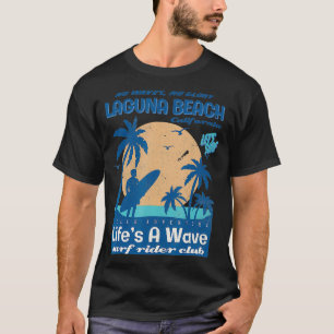 Vintage Laguna Beach California Surf Rider Club  T-Shirt