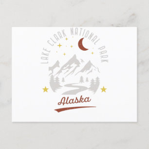 Vintage Lake Clark National Park Alaska Postcard