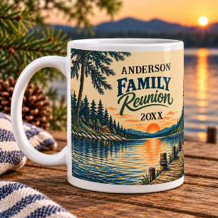 Vintage Lake Family Reunion  Coffee Mug