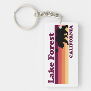 Vintage Lake Forest California Key Ring