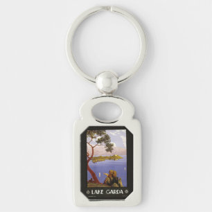 Vintage Lake Garda Italy key chain