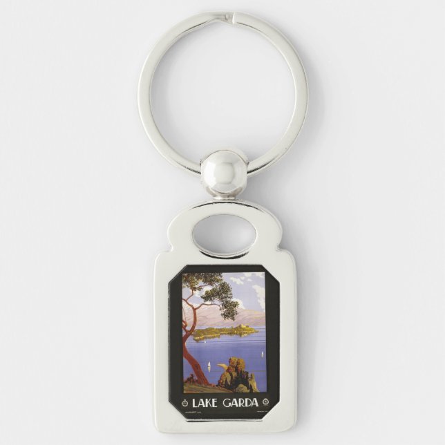 Vintage Lake Garda Italy key chain (Front)