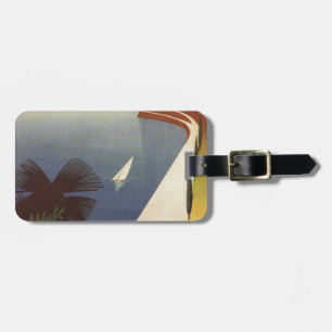 Vintage Lake Garda Riva Torbole Italy Tourism Luggage Tag