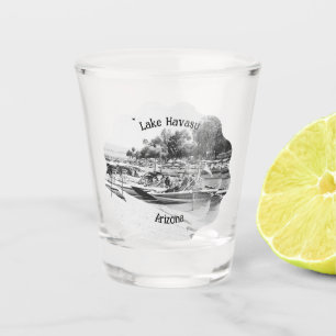 Vintage Lake Havasu Channel   Shot Glass