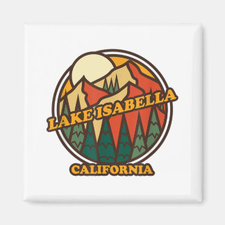 Vintage Lake Isabella California Mountain Hiking S Magnet