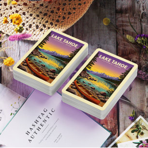 Vintage Lake Tahoe California Nevada Playing Cards
