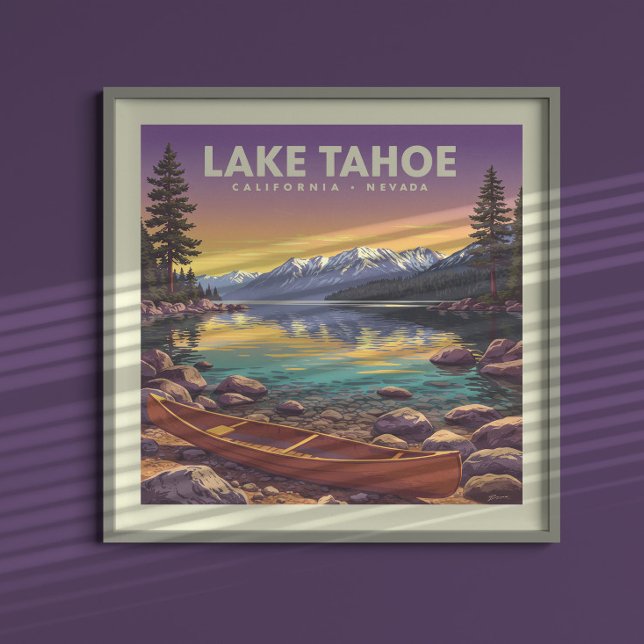 Vintage Lake Tahoe California Nevada Poster (Creator Uploaded)