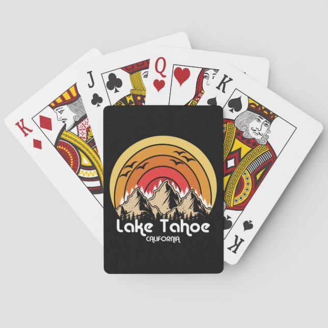 Vintage Lake Tahoe California Playing Cards (Back)
