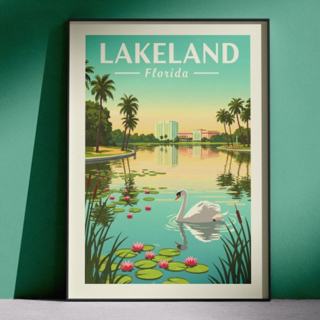 Vintage Lakeland Florida Poster (Creator Uploaded)