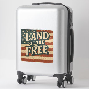 Vintage Land of the Free USA Independence Day