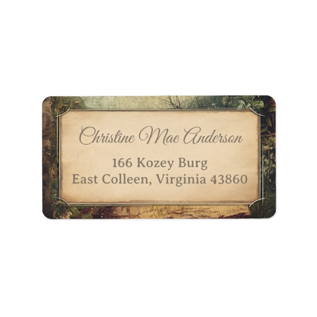 Vintage Landscape. Address / Shipping / Book Label (Front)