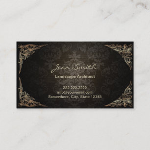 Vintage Landscape Architect Business Card