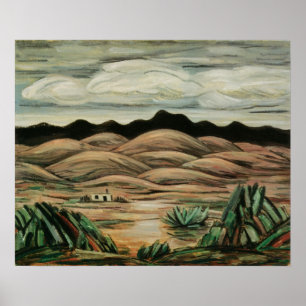 Vintage Landscape, Desert Scene by Marsden Hartley Poster