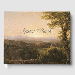 Vintage Landscape Guest Book
