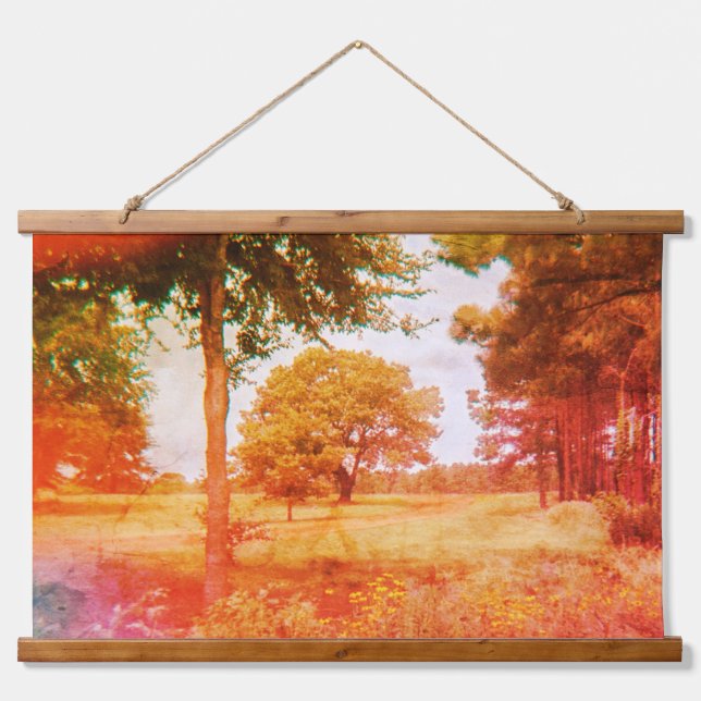 Vintage Landscape Hanging Tapestry (Front)
