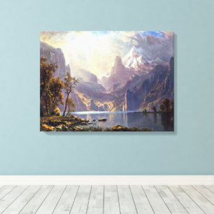 Vintage Landscape, Lake Tahoe by Albert Bierstadt Canvas Print